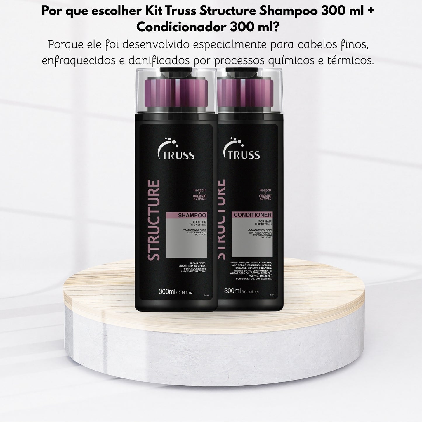 Kit Truss Structure Shampoo 300 ml + Condicionador 300 ml