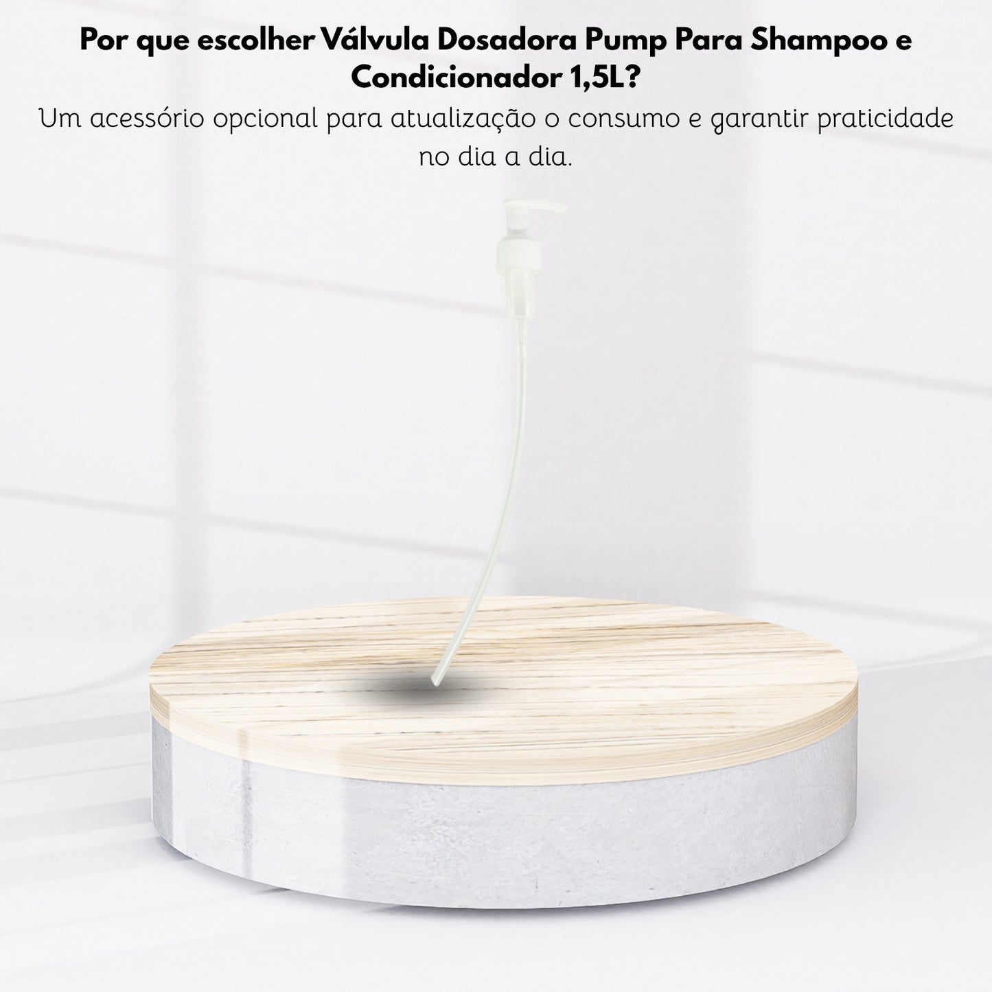 Válvula Dosadora Pump Para Shampoo e Condicionador 1,5L