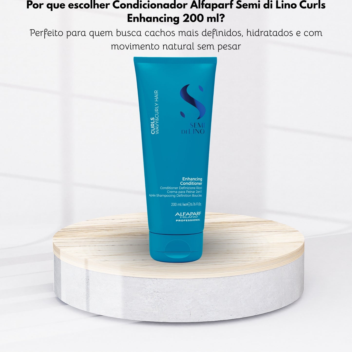 Condicionador Alfaparf Semi di Lino Curls Enhancing 200 ml