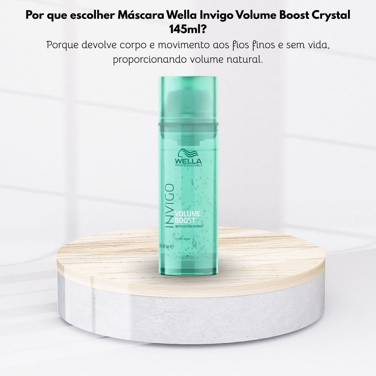 Máscara Wella Invigo Volume Boost Crystal 145 ml