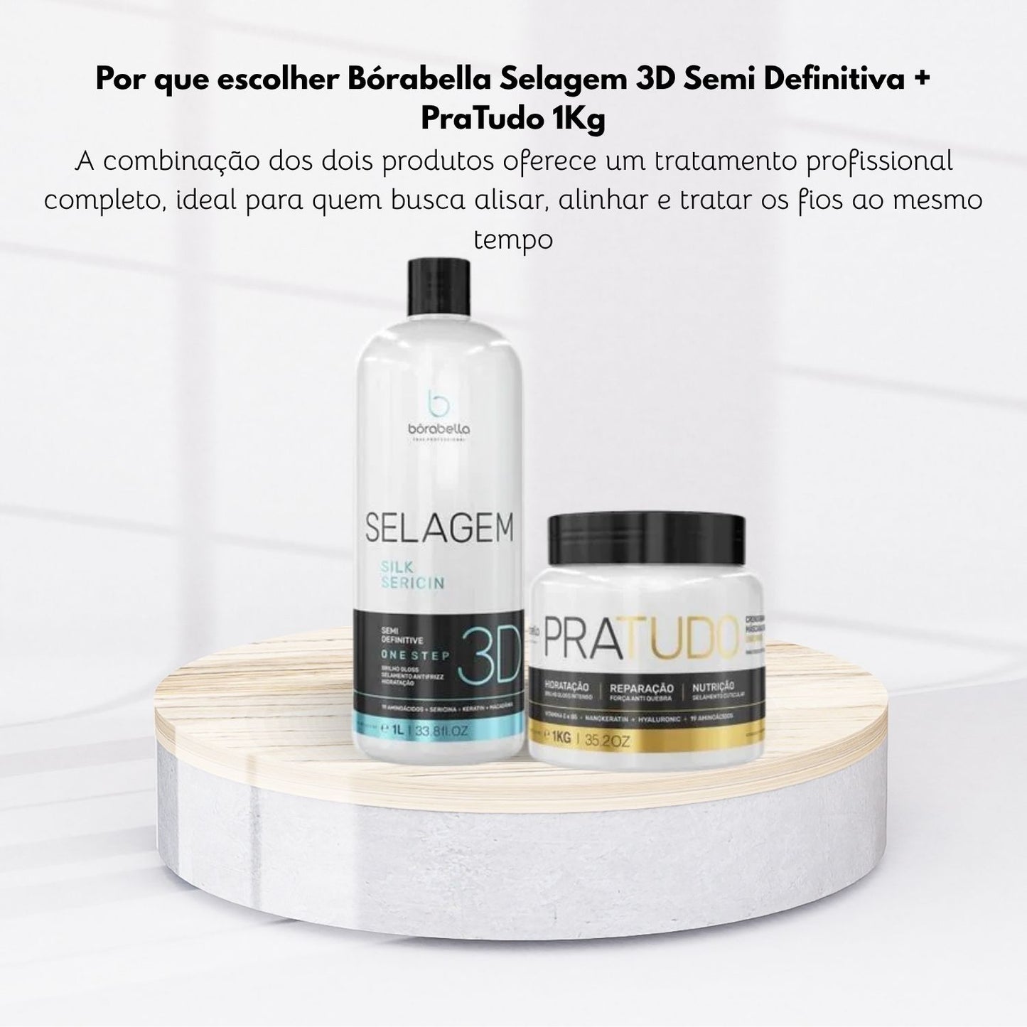 Kit Bórabella Selagem 3D Semi Definitiva + PraTudo 1 Kg