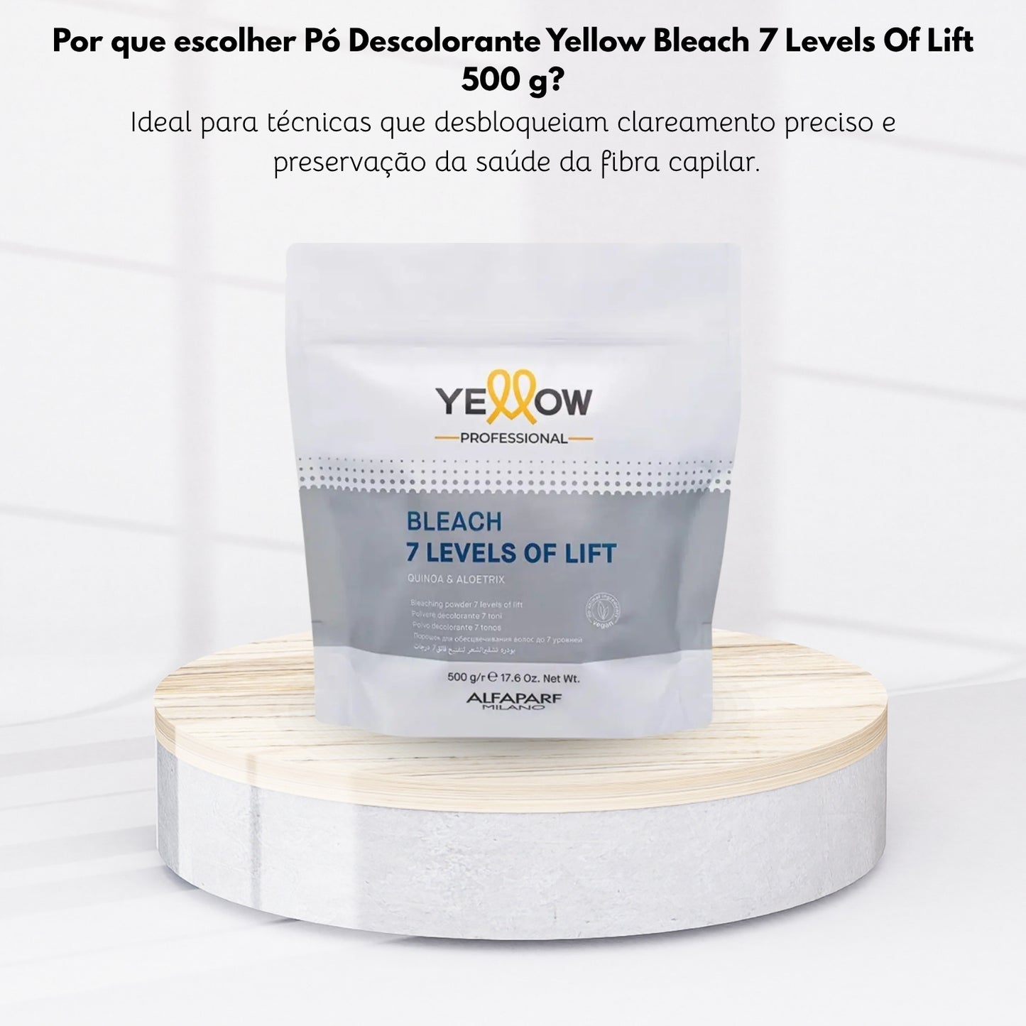 Pó Descolorante Yellow Bleach 7 Levels Of Lift 500 g