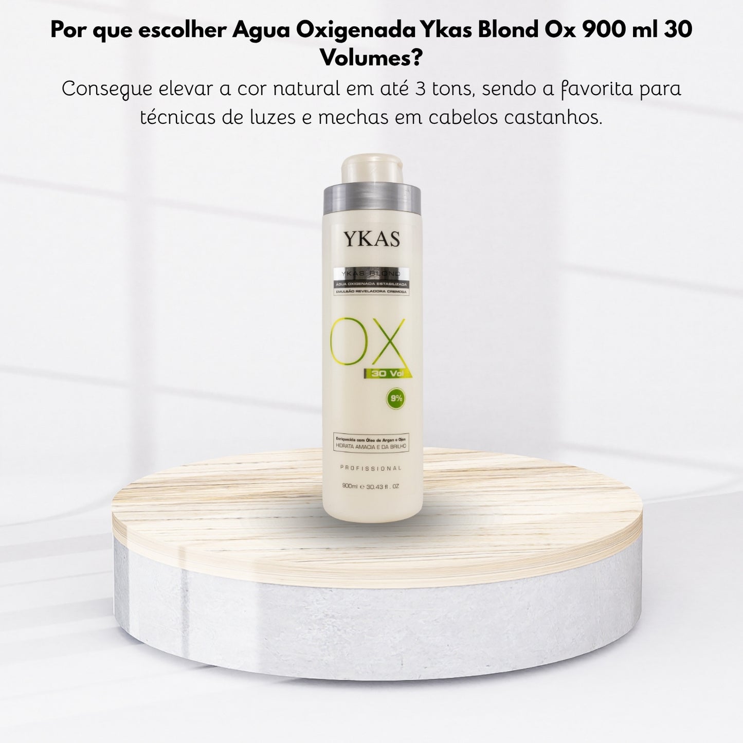 Agua Oxigenada Ykas Blond Ox 900 ml 30 Volumes