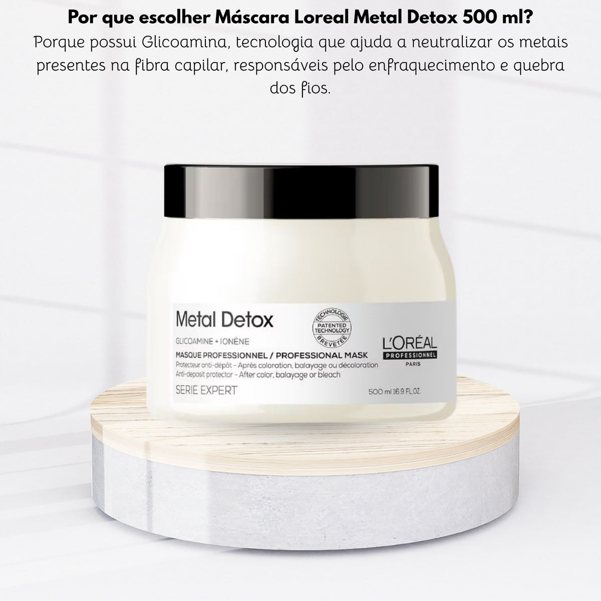 Máscara Loreal Metal Detox 500 ml