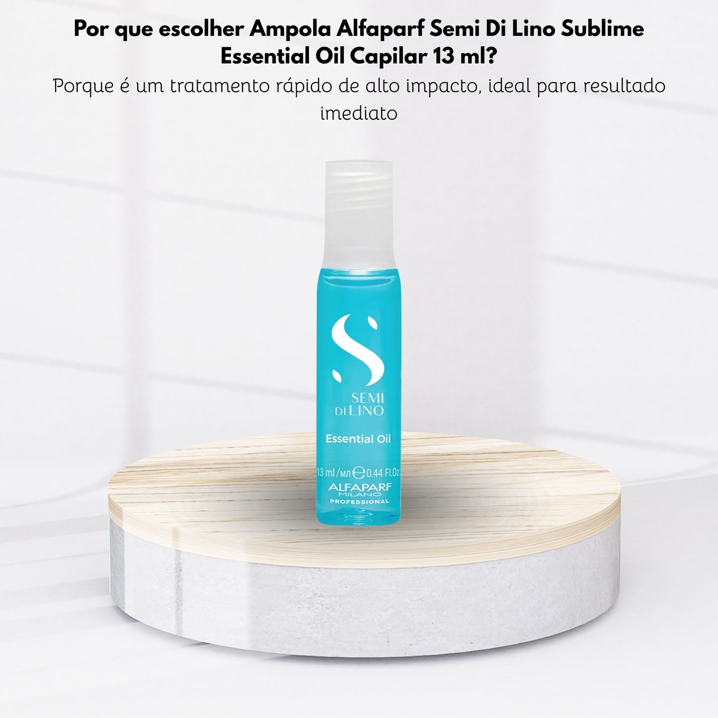 Ampola Alfaparf Semi Di Lino Sublime Essential Oil Capilar 13 ml
