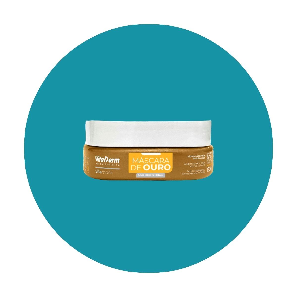 Vita Derm Hipoalergênica VitaMask Ouro Máscara 120 g