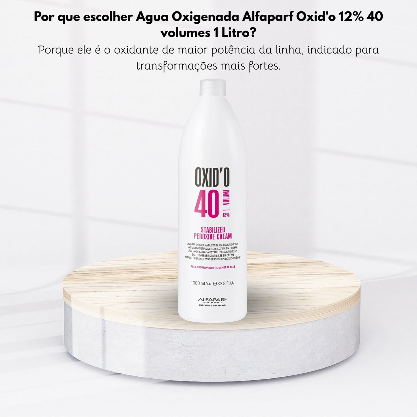 Agua Oxigenada Alfaparf Oxid'o 12% 40 volumes 1 Litro