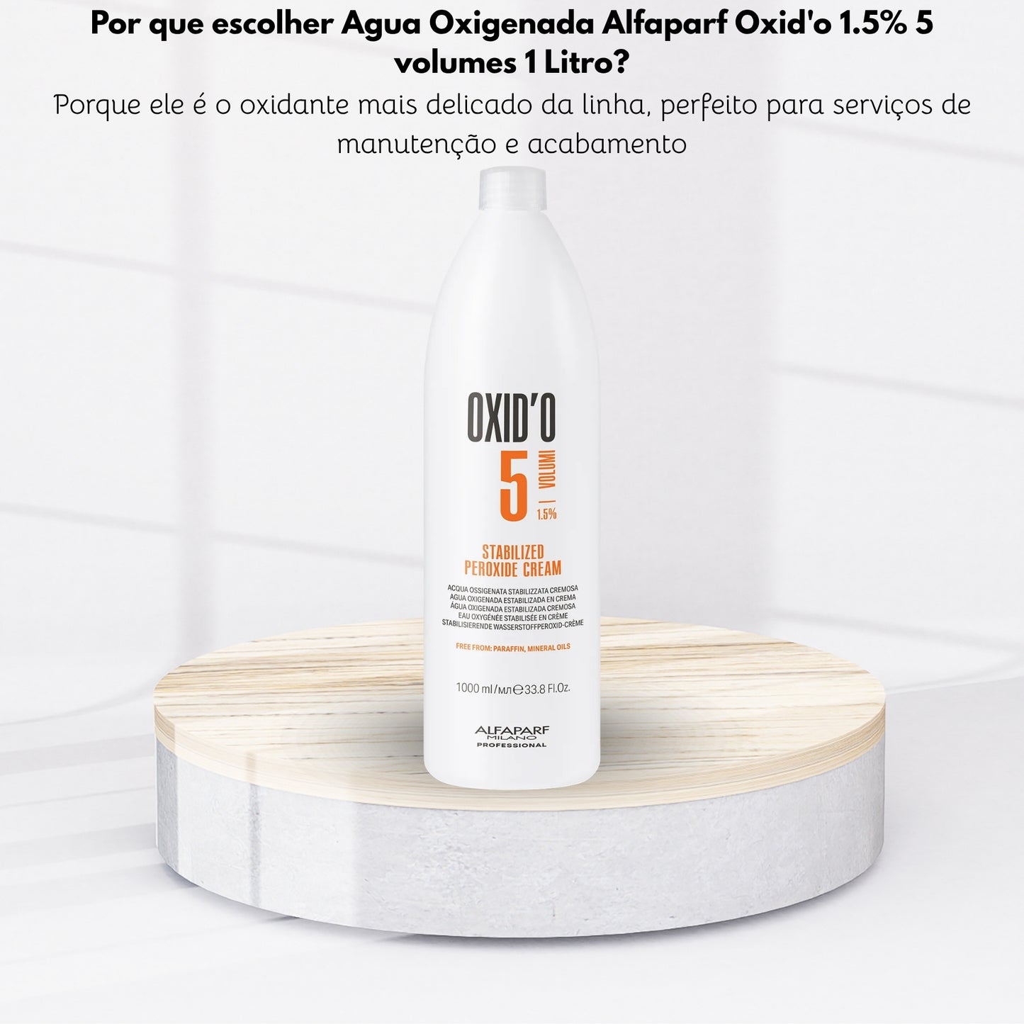Agua Oxigenada Alfaparf Oxid'o 1.5% 5 volumes 1 Litro