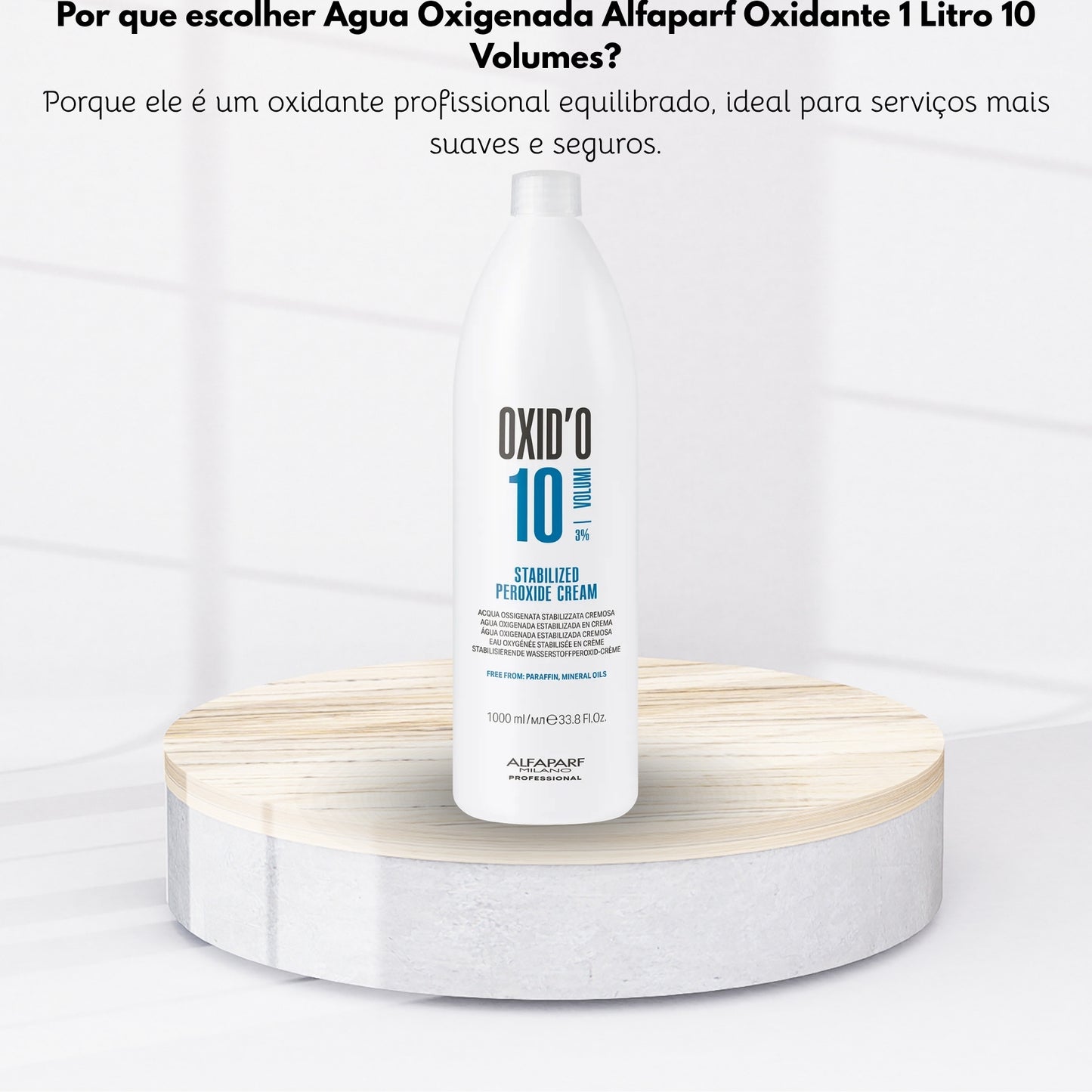Agua Oxigenada Alfaparf Oxid'o 3% 10 volumes 1 Litro