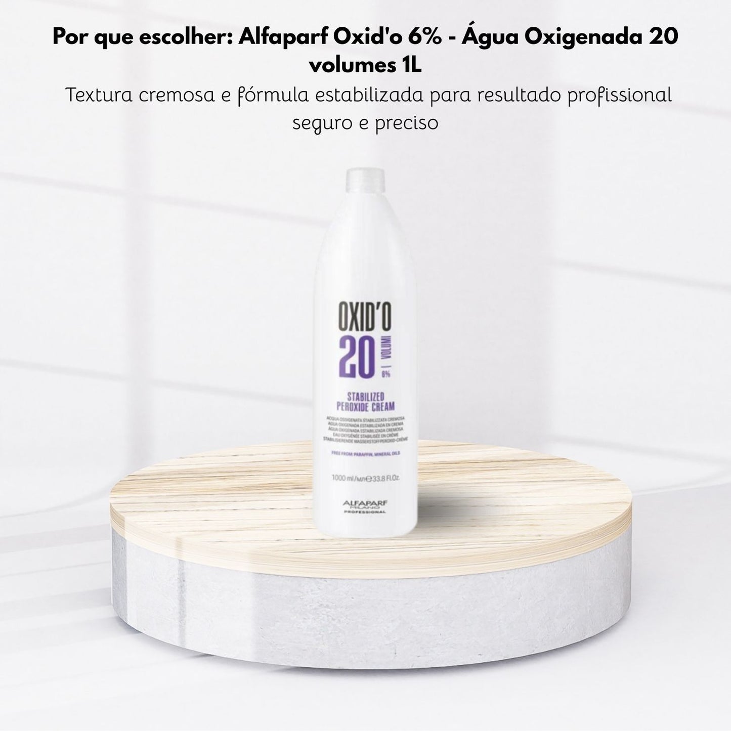 Agua Oxigenada Alfaparf Oxid'o 6% 20 volumes 1 Litro