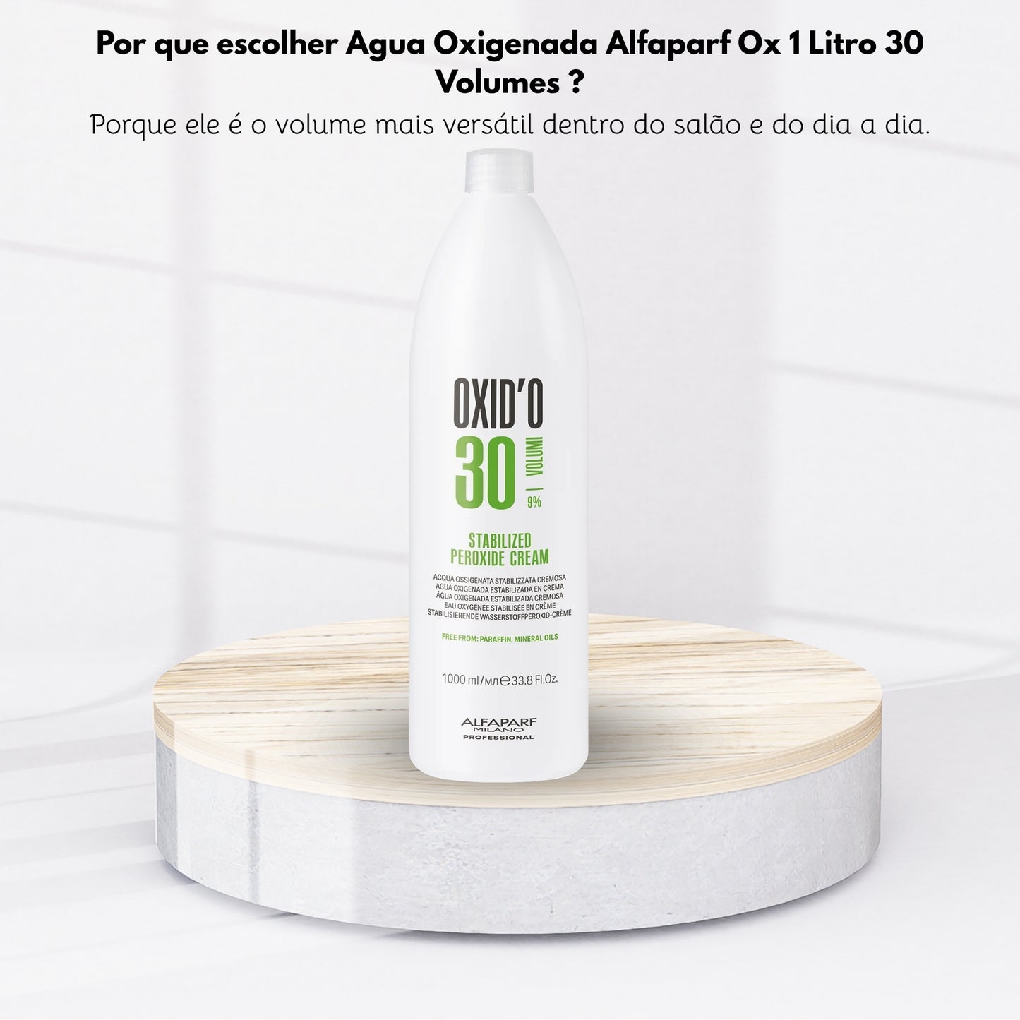 Agua Oxigenada Alfaparf Oxid'o 9% 30 volumes 1 Litro