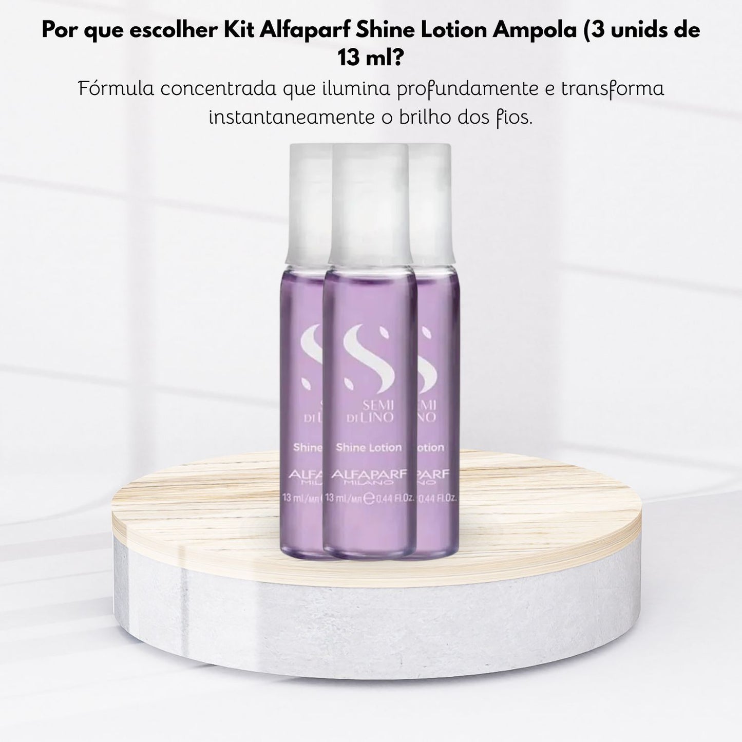 Kit Alfaparf Shine Lotion Ampola (3 unids de 13 ml)