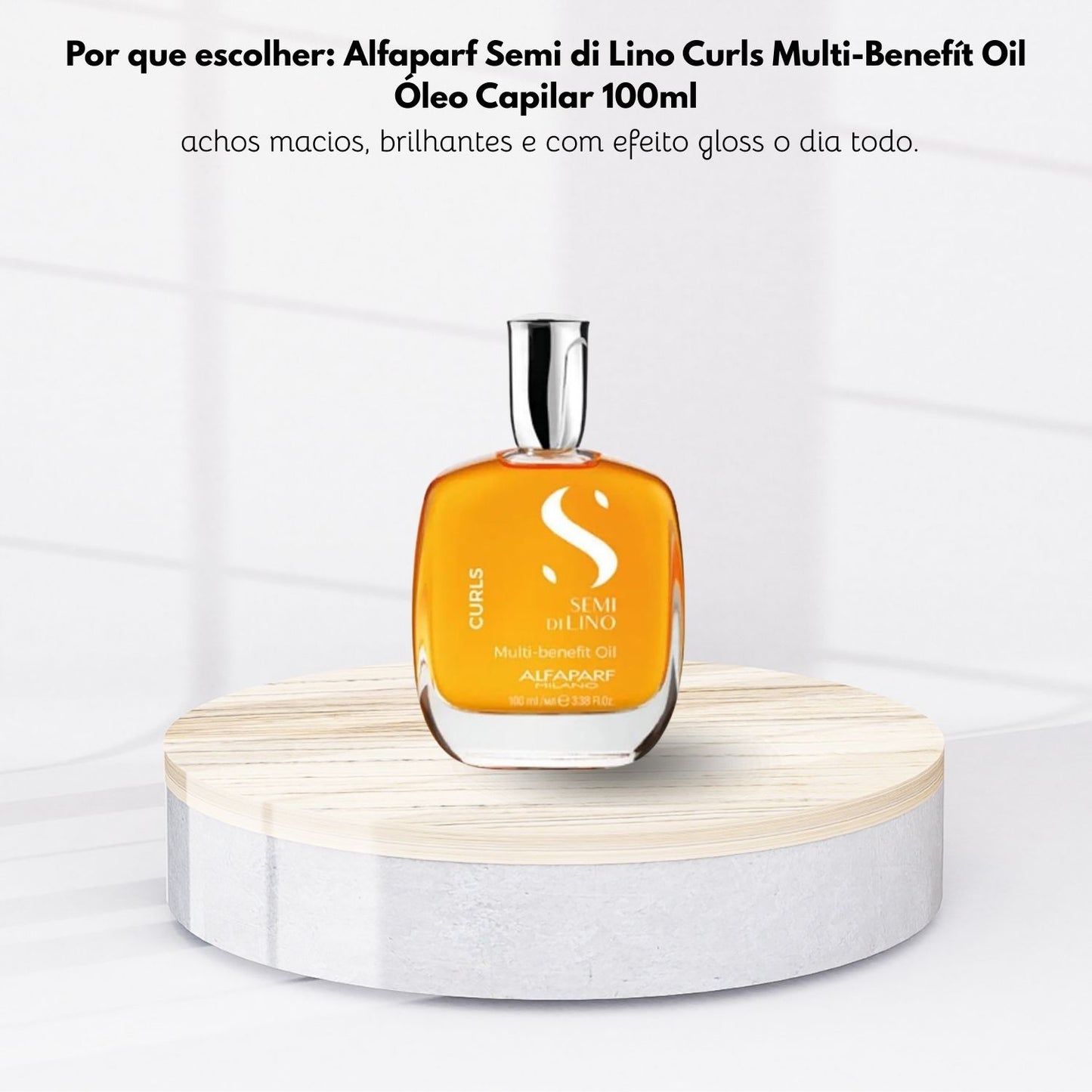 Oleo Alfaparf Semi di Lino Curls Multi-Benefít Oil 100 ml