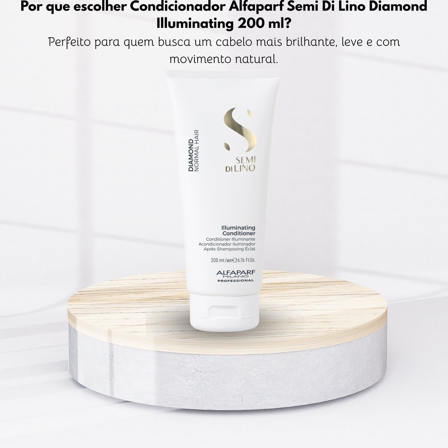 Condicionador Alfaparf Semi Di Lino Diamond Illuminating 200 ml