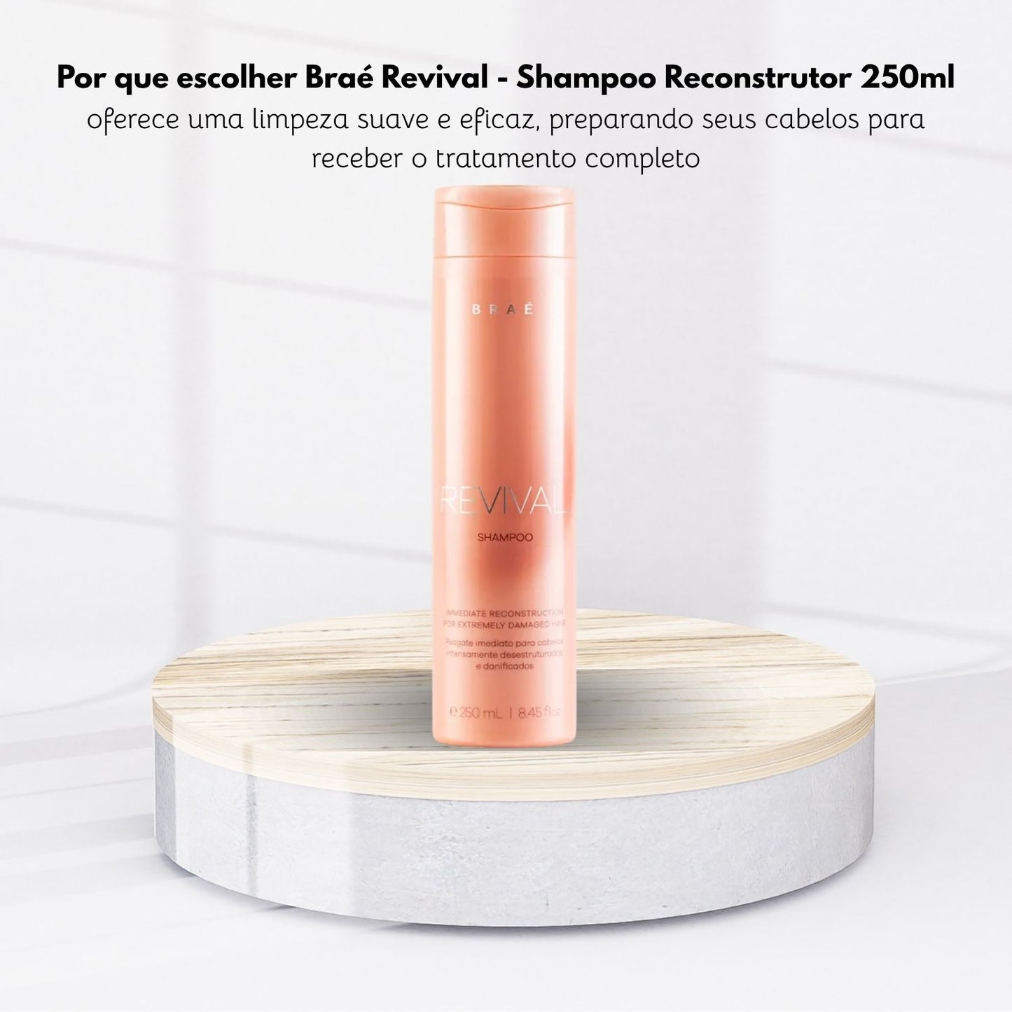 Shampoo Braé Revival Reconstrutor 250 ml