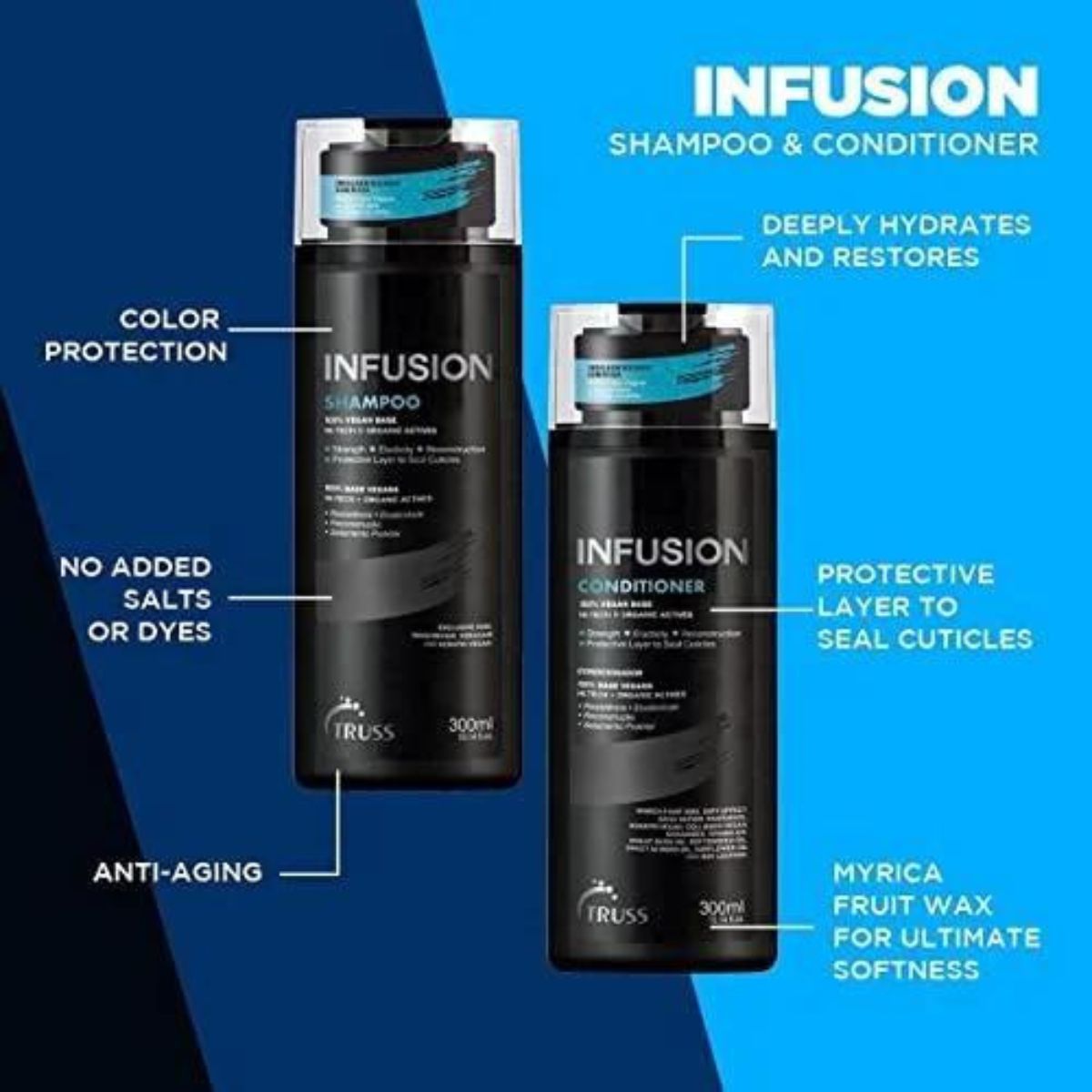 Kit Truss Infusion Shampoo 300 ml + Condicionador 300 ml + Uso Obrigatório 260 ml