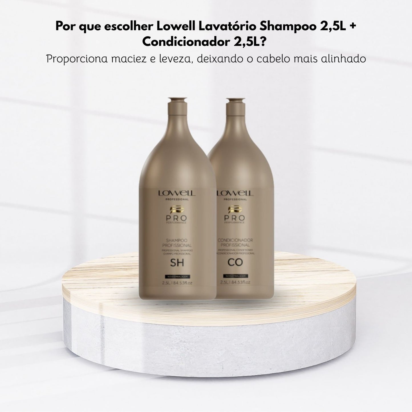 Kit Lowell Lavatório Shampoo 2,5L + Condicionador 2,5L