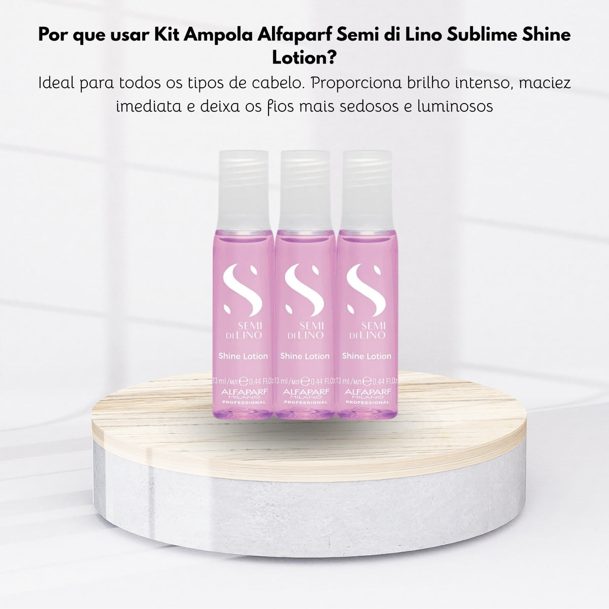 Kit Alfaparf Semi Di Lino Sublime Shine Lotion (3 unids de 13 ml)