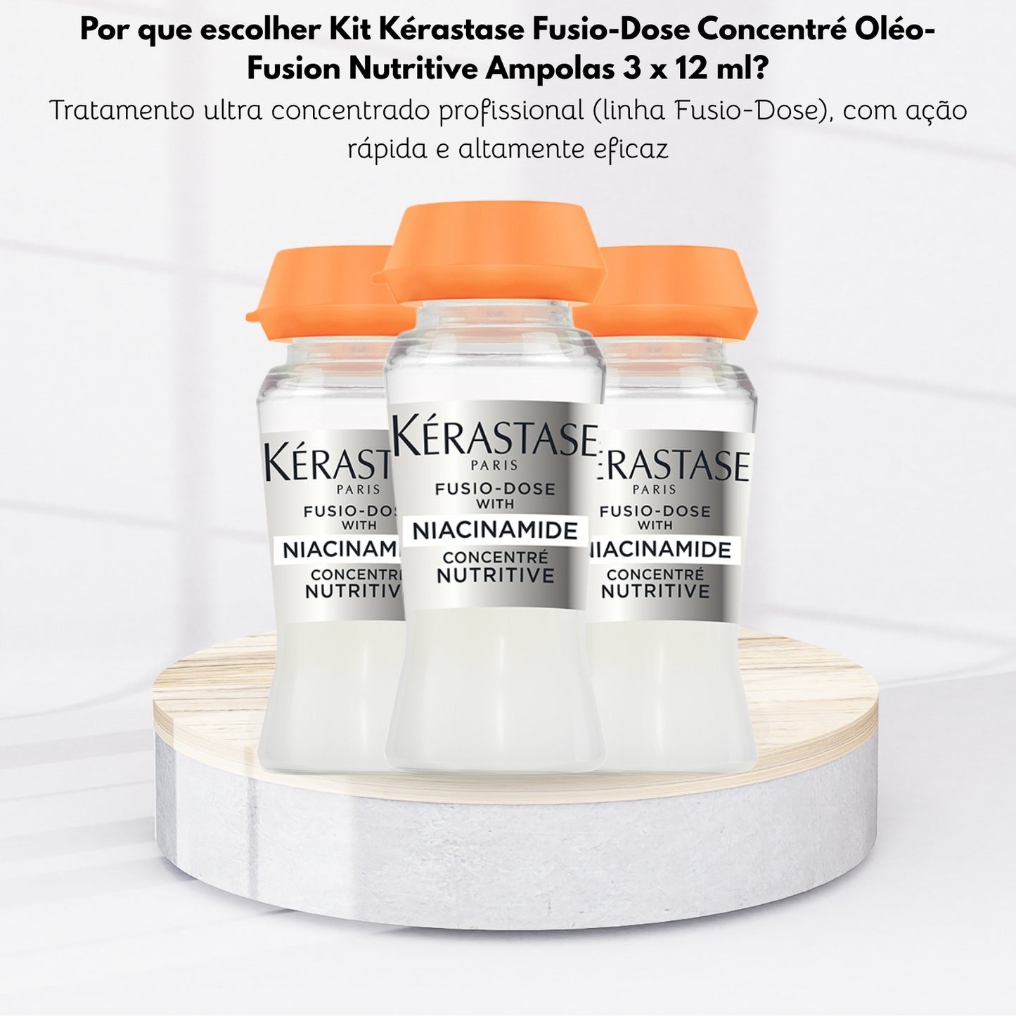 Kit Kérastase Fusio-Dose Concentré Oléo-Fusion Nutritive Ampolas 3 x 12 ml