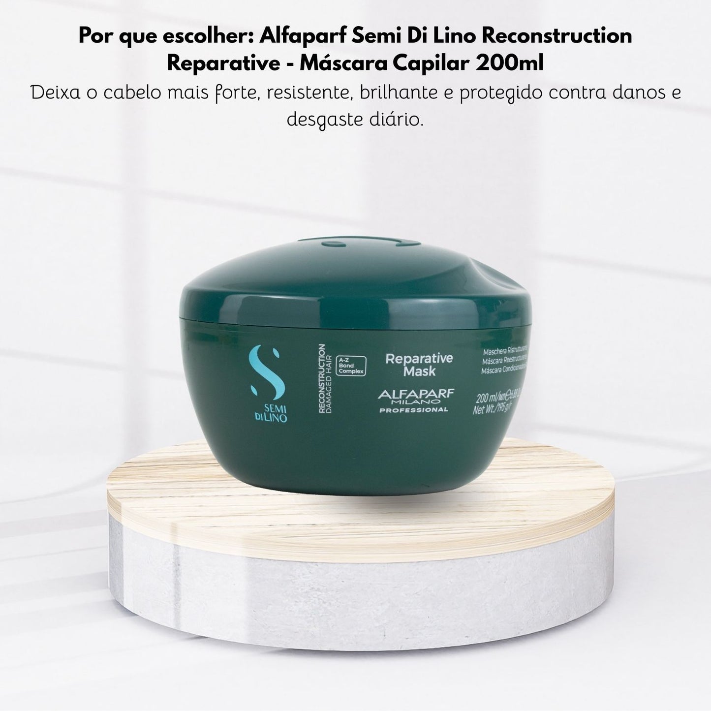 Máscara Alfaparf Semi Di Lino Reconstruction Reparative 200 ml