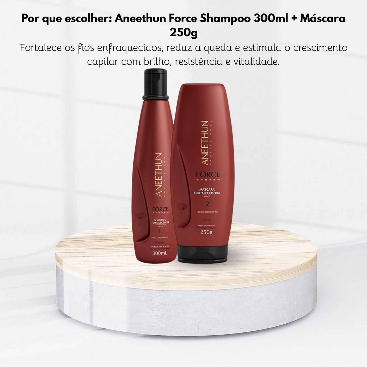 Kit Aneethun Force Shampoo 300 ml + Máscara 250 g