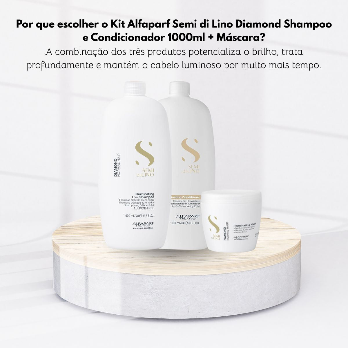 Kit Alfaparf Semi Di Lino Diamond Illuminating Trio Grande