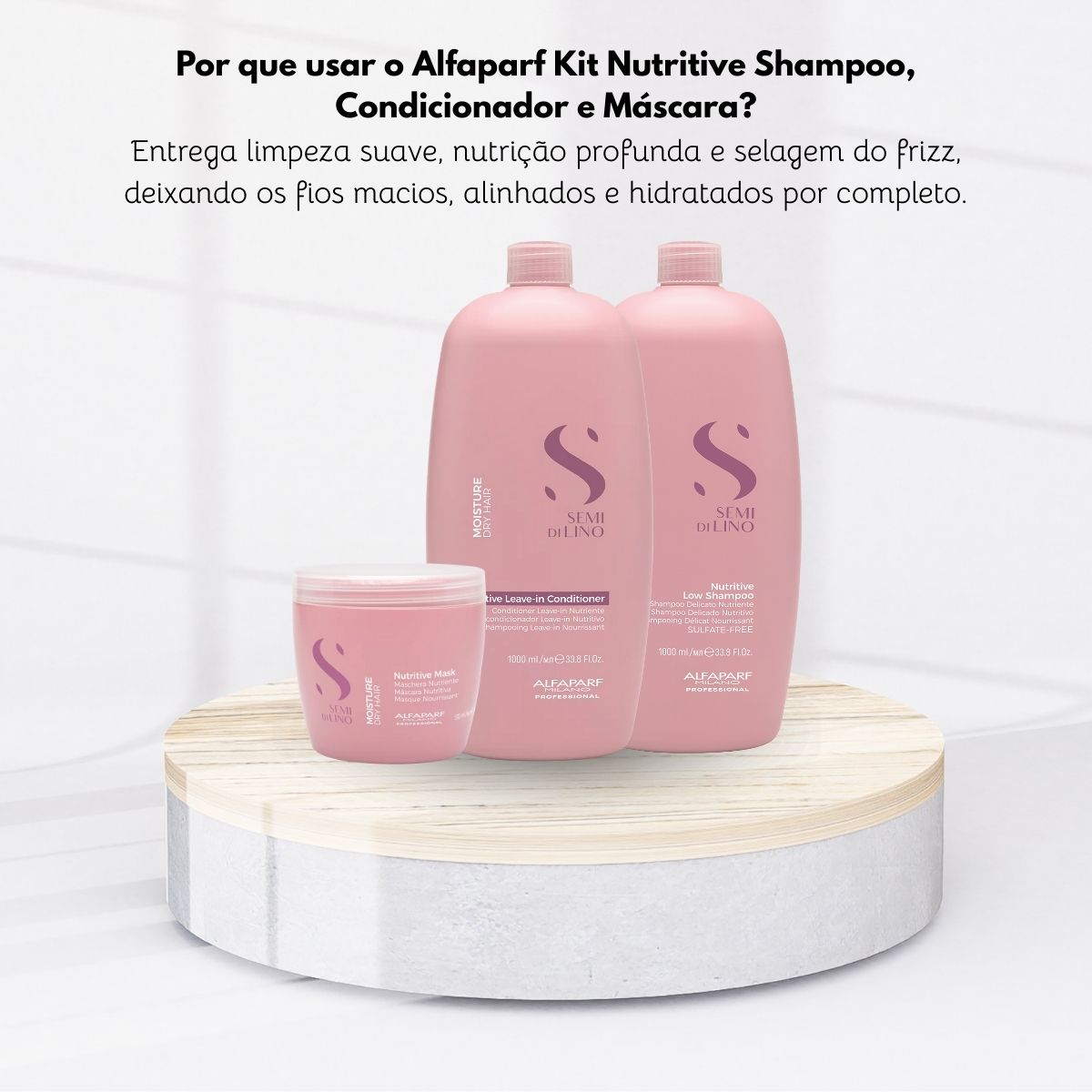 Kit Alfaparf Semi di Lino Moisture Nutritive Trio Grande