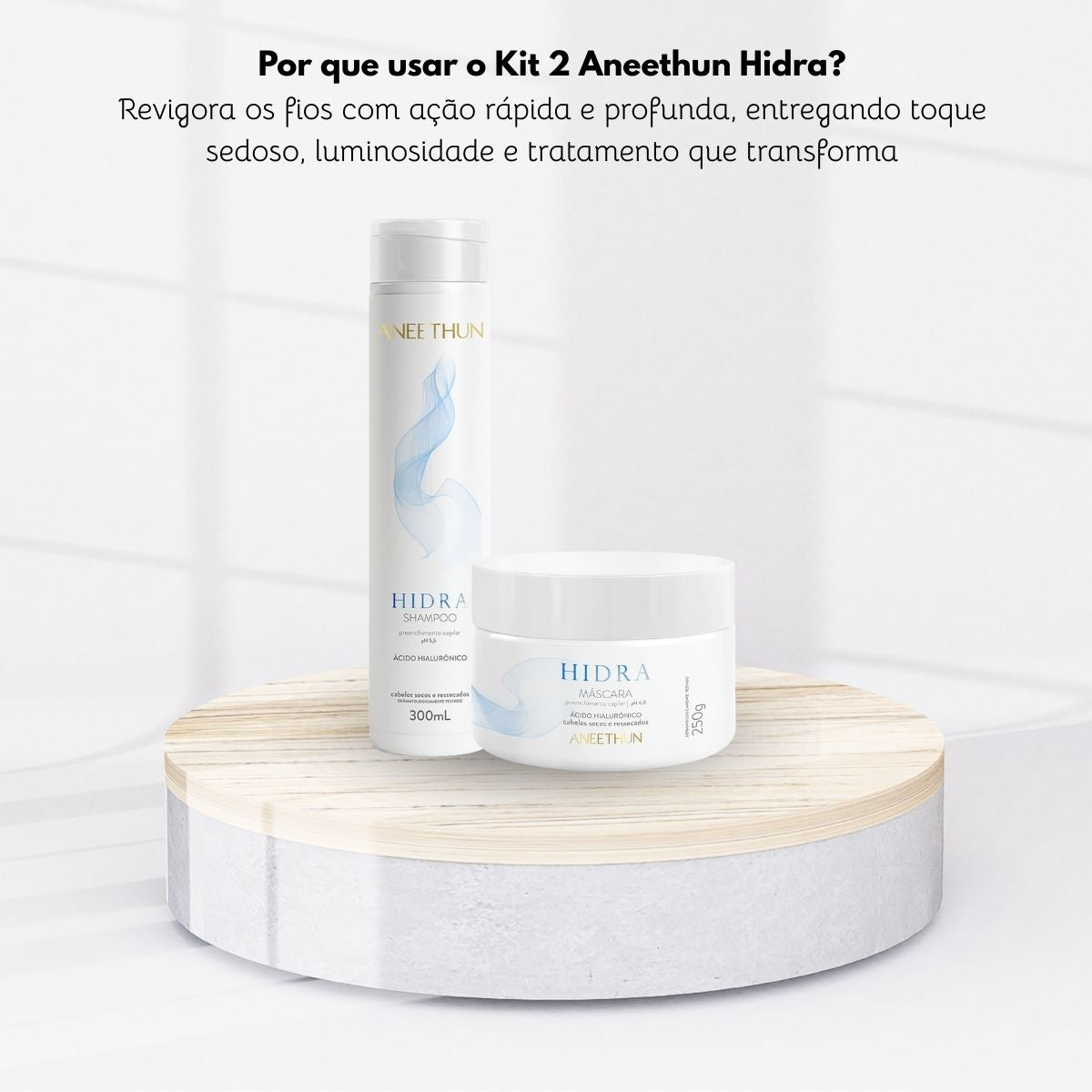 Kit Aneethun Hidra Shampoo 300 ml + Máscara 250 g