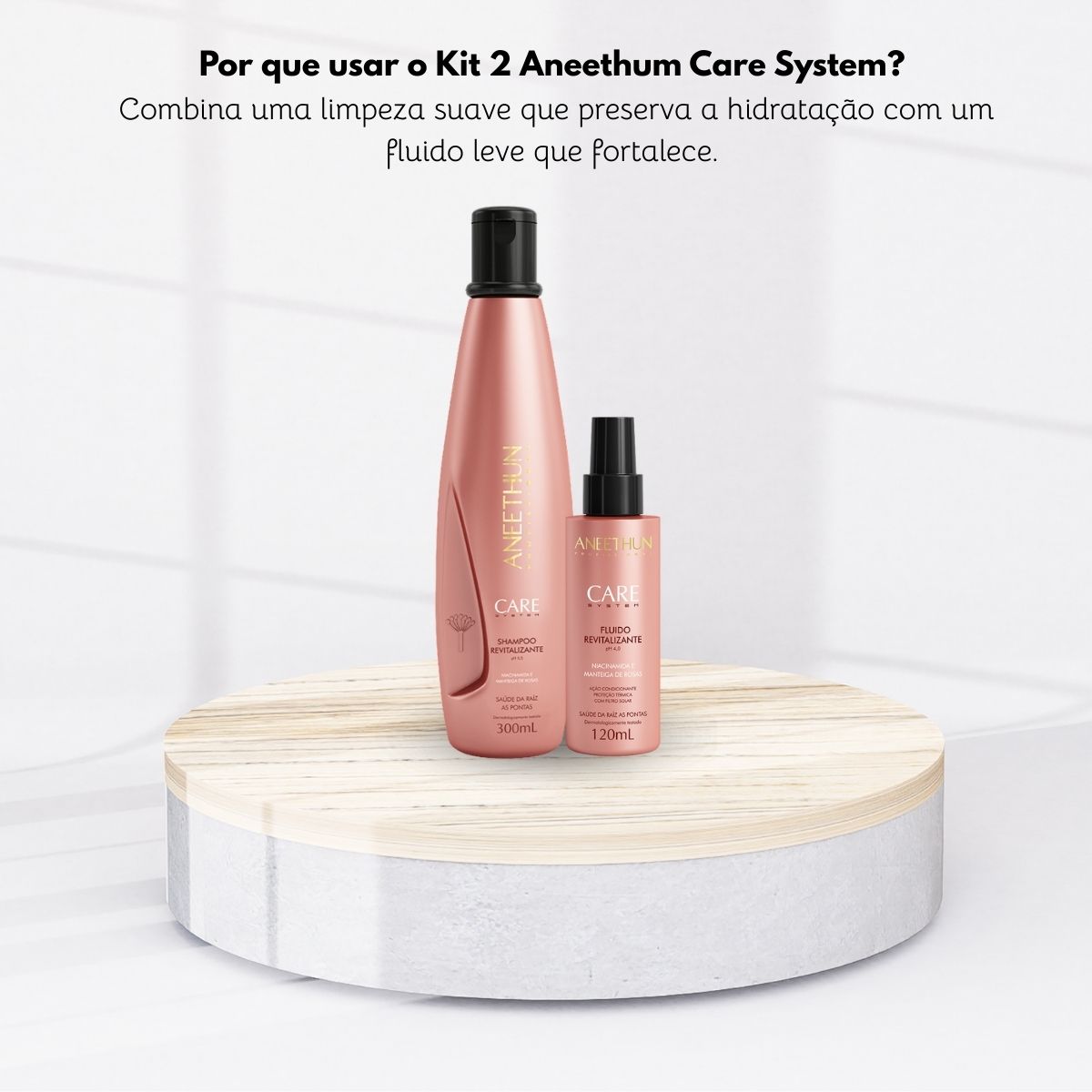 Kit Aneethun Care Shampoo 300 ml + Fluido 120 ml