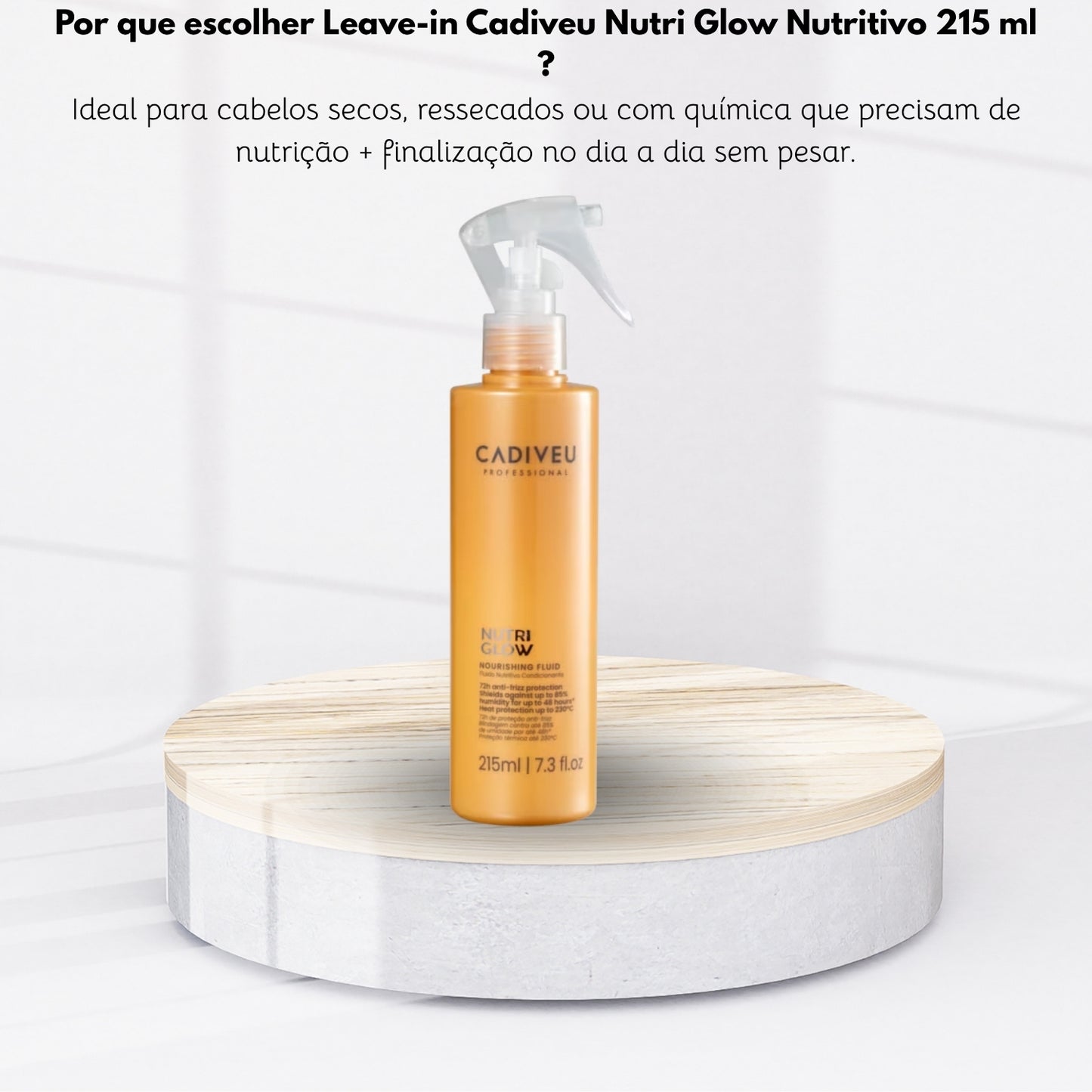Leave-in Cadiveu Nutri Glow Nutritivo 215 ml