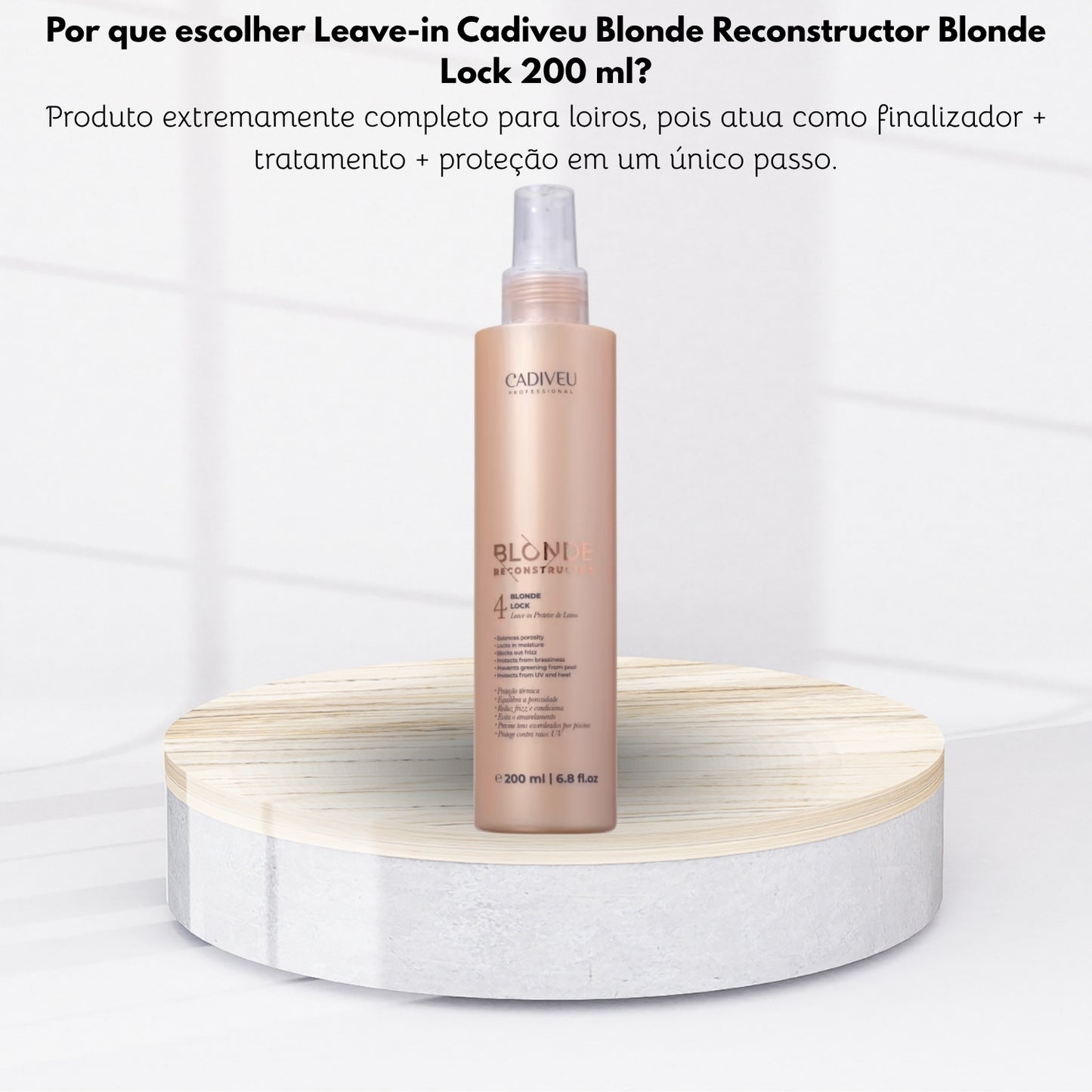 Leave-in Cadiveu Blonde Reconstructor Blonde Lock 200 ml