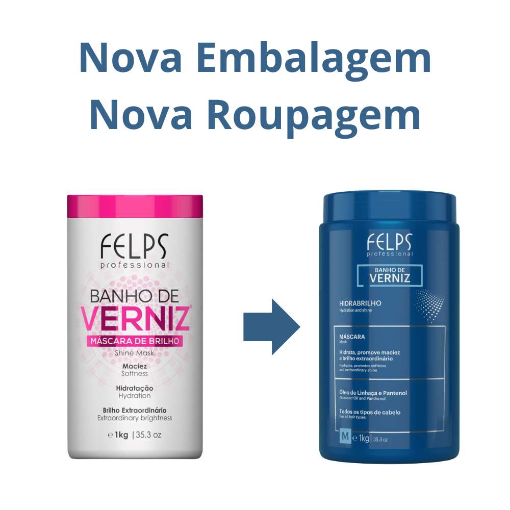 Kit Felps Cronograma Lumiforce (S.O.S.+ Banho de Verniz 2 x 1 Litro)