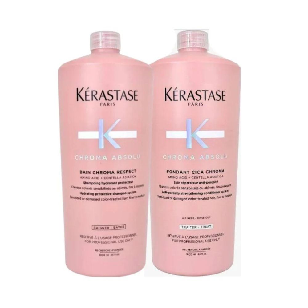 Kit Kerastase Chroma Absolu Shampoo Riche Respect 1 Litro +