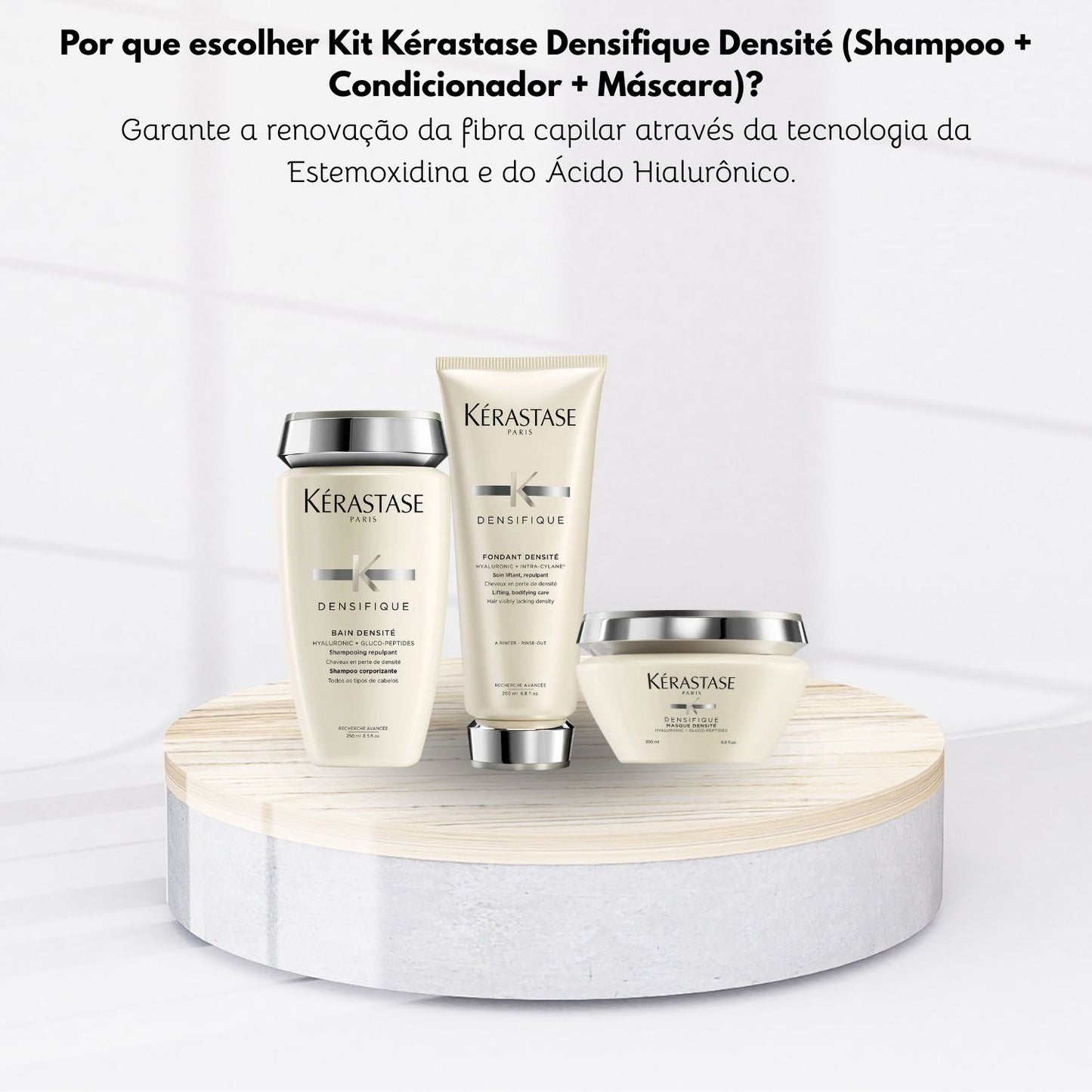 Kit Kérastase Densifique Densité (Shampoo + Condicionador + Máscara)