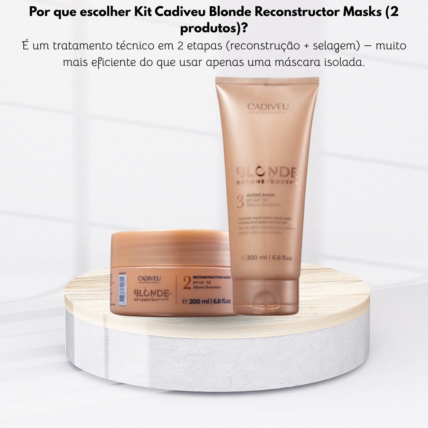 Kit Cadiveu Blonde Reconstructor Masks (2 produtos)