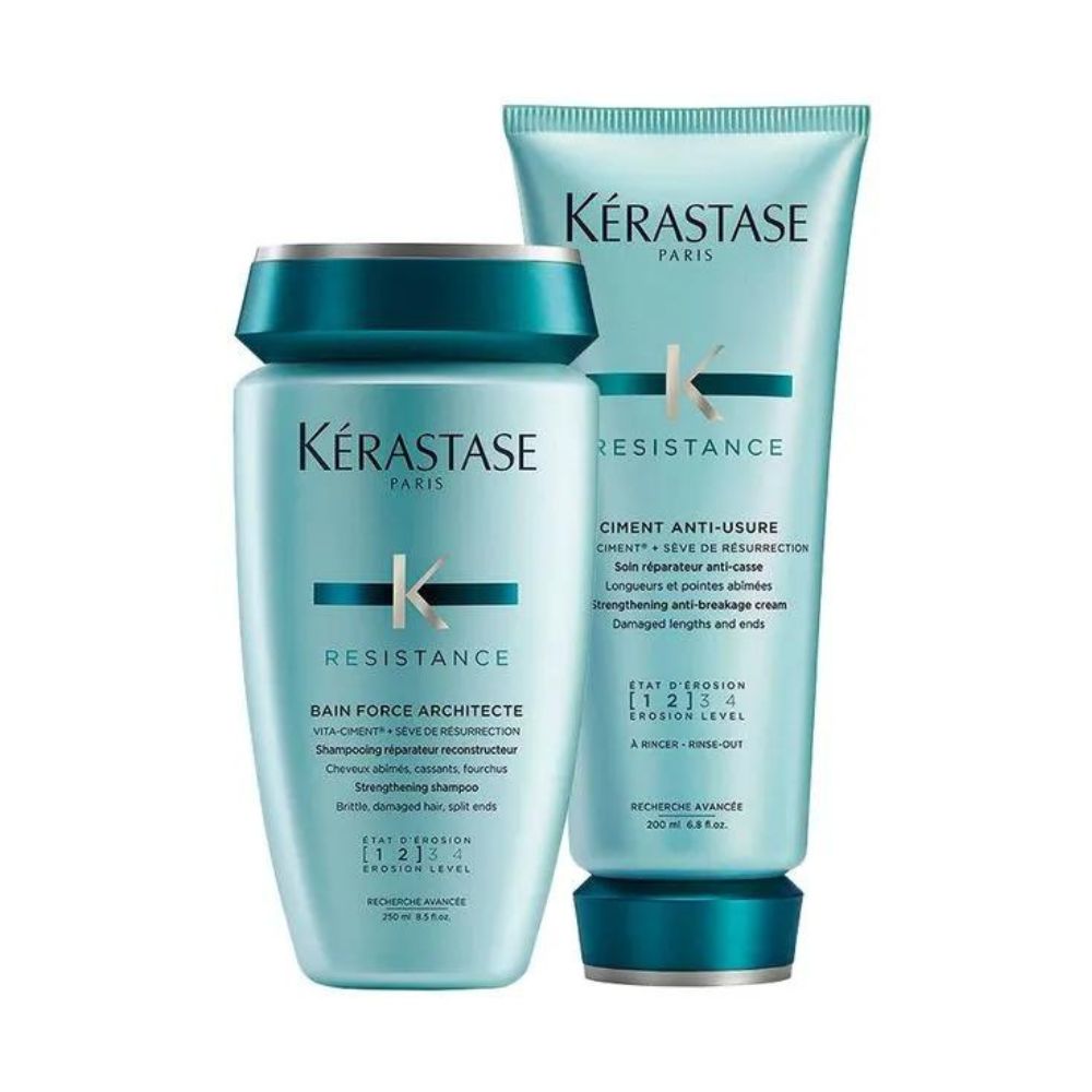 Kit Kérastase Résistance Force Shampoo 250 ml + Ciment Anti-Usure 200 ml