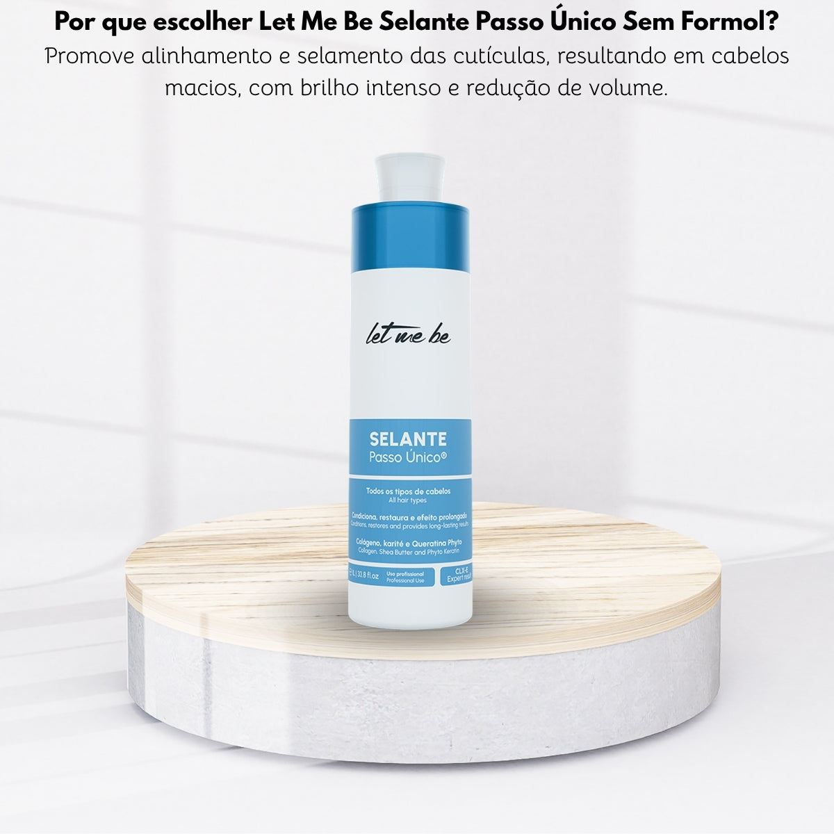 Progressiva Let Me Be Selante Passo Único Sem Formol 1 Litro