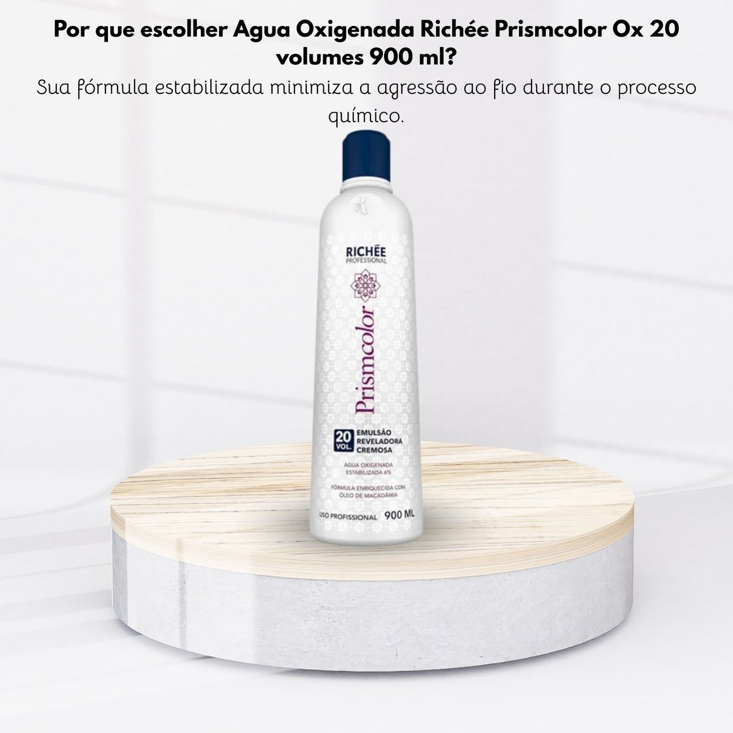 Agua Oxigenada Richée Prismcolor Ox 20 volumes 900 ml
