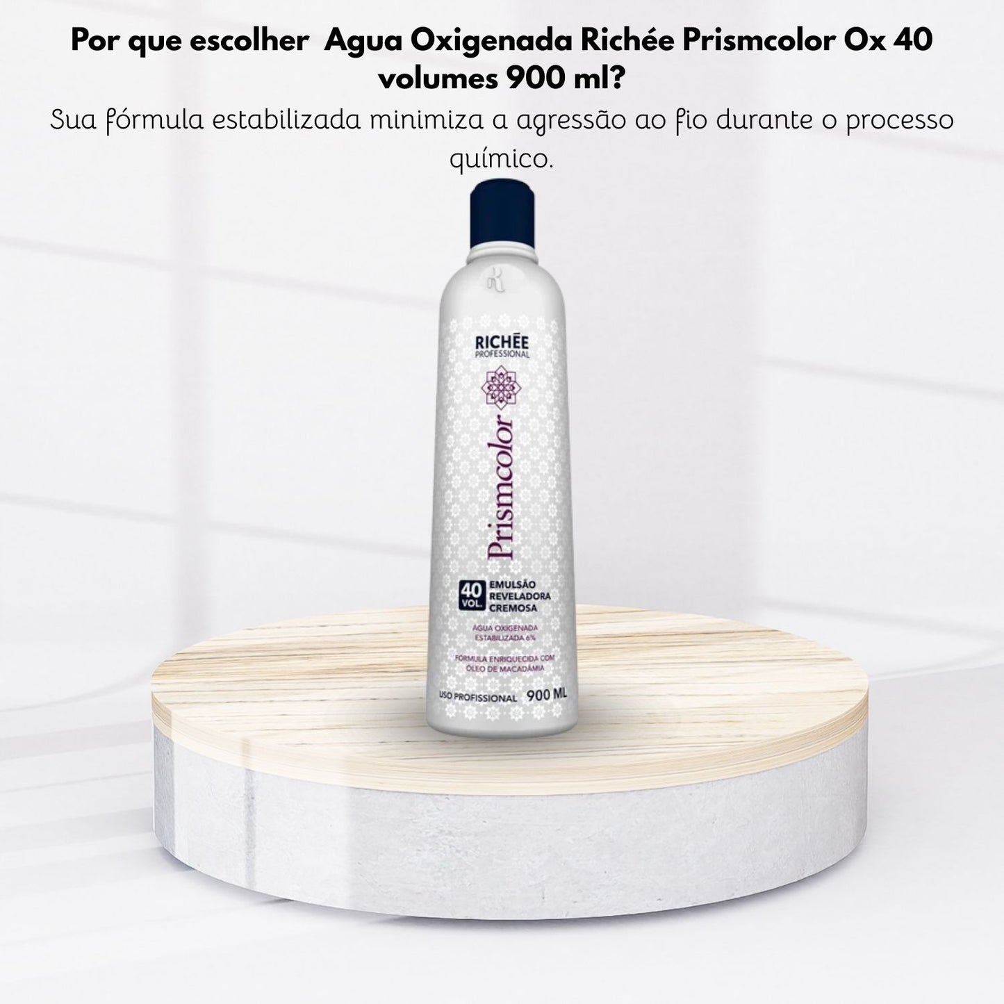 Agua Oxigenada Richée Prismcolor Ox 40 volumes 900 ml