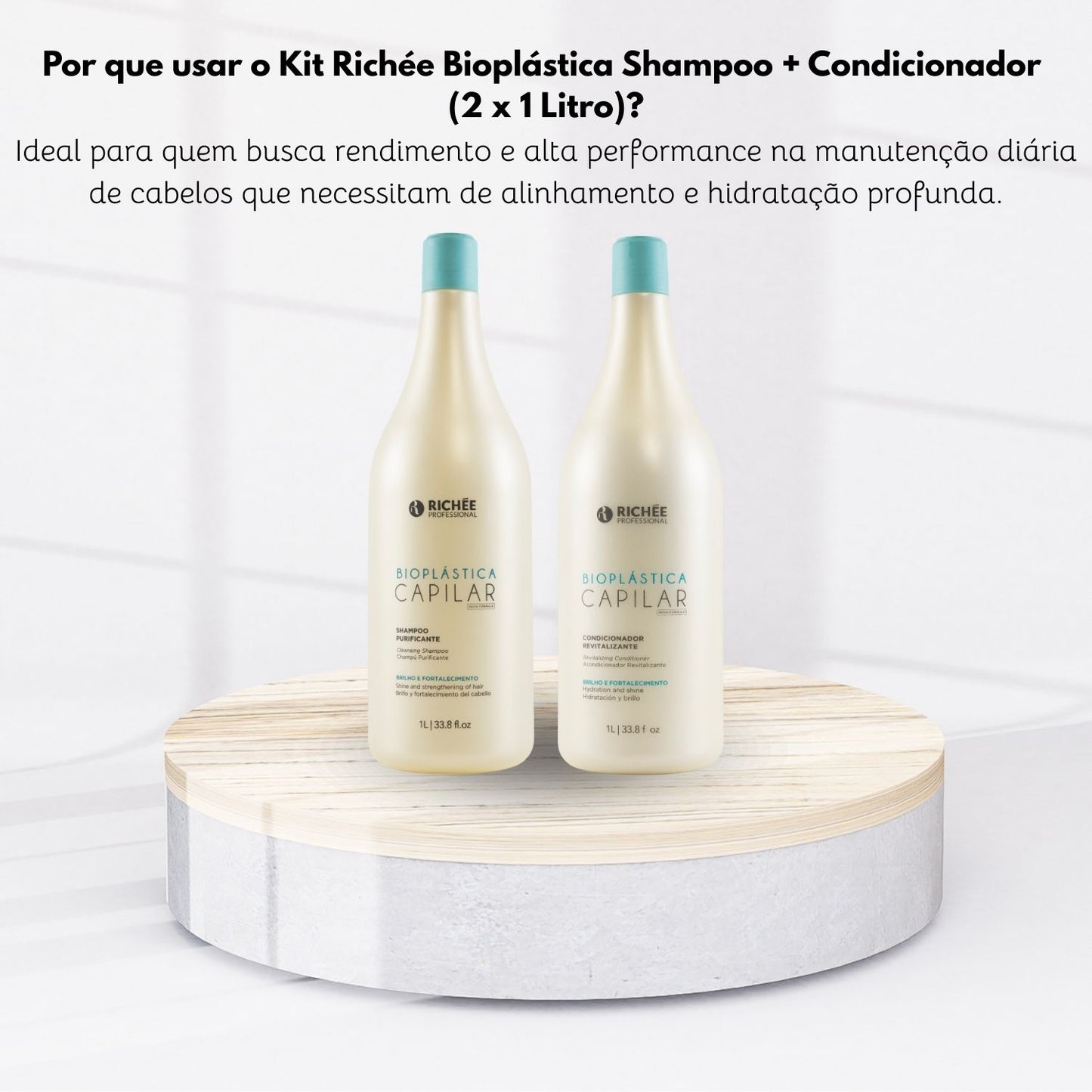 Kit Richée Bioplástica Shampoo + Condicionador (2 x 1 Litro)