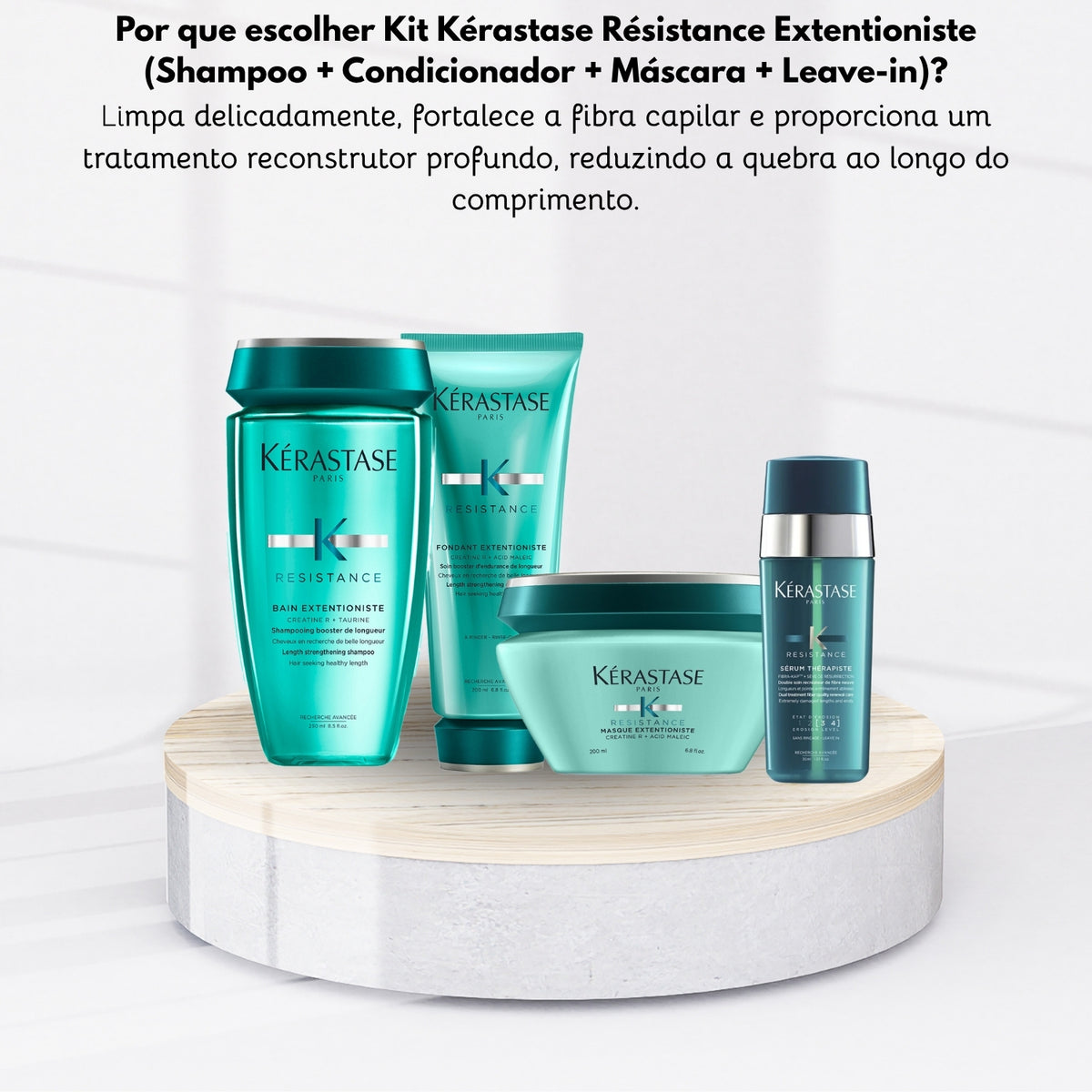 Kit Kérastase Résistance Extentioniste (Shampoo + Condicionador + Máscara + Sérum)