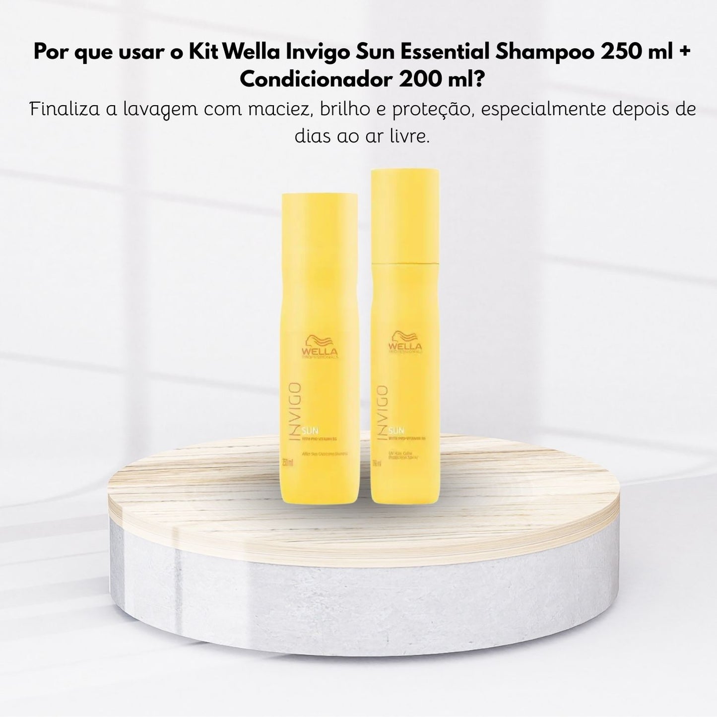 Kit Wella Invigo Sun Essential Shampoo 250 ml + Condicionador 200 ml