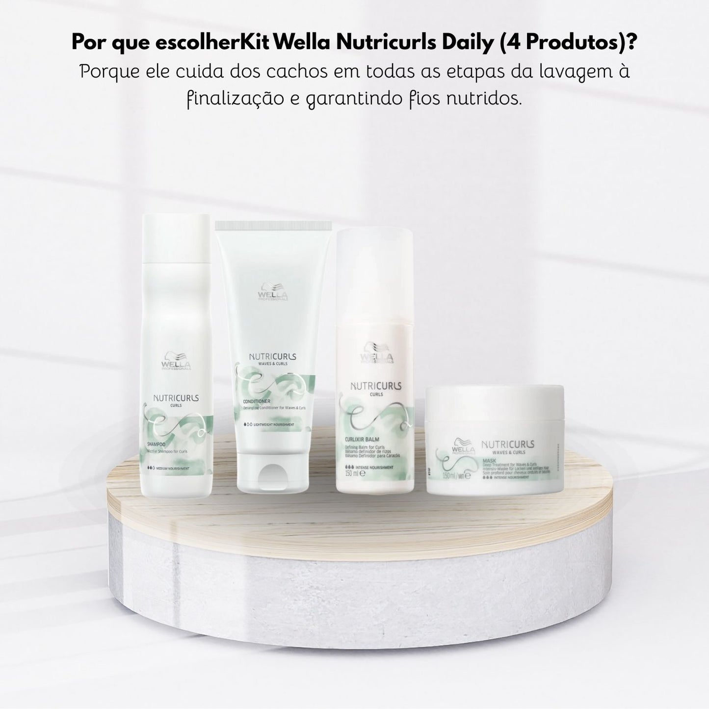 Kit Wella Nutricurls Daily (4 Produtos)