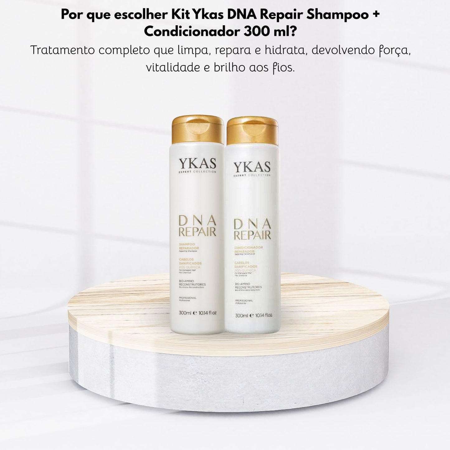 Kit Ykas Dna Repair Shampoo + Condicionador 300 ml