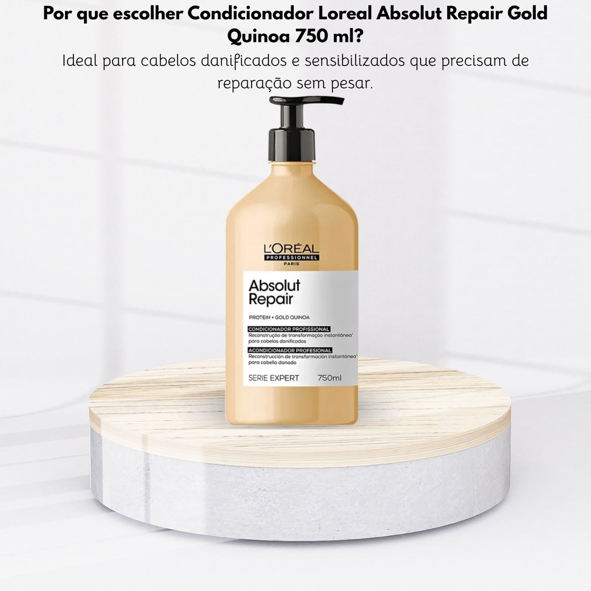 Condicionador Loreal Absolut Repair Gold Quinoa 750 ml