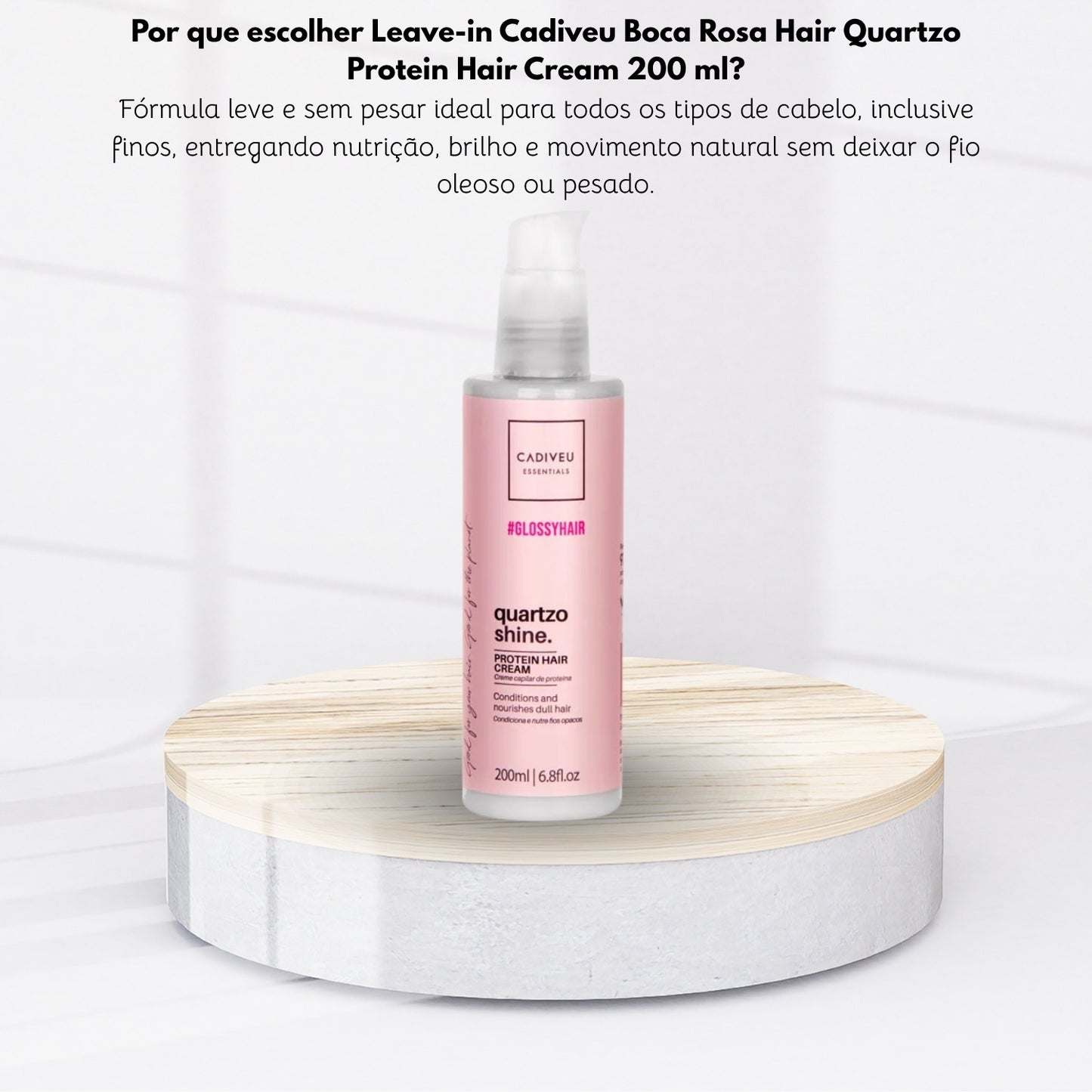 Leave-in Cadiveu Boca Rosa Hair Quartzo Protein Hair Cream 200 ml