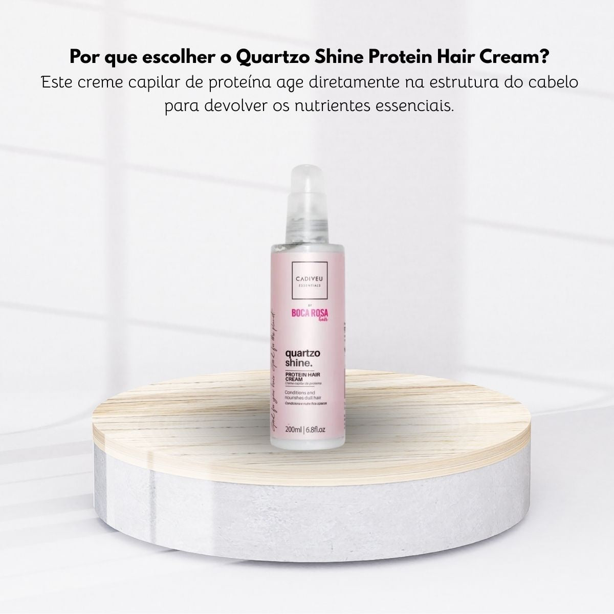Leave-in Cadiveu Boca Rosa Hair Quartzo Protein Hair Cream 200 ml