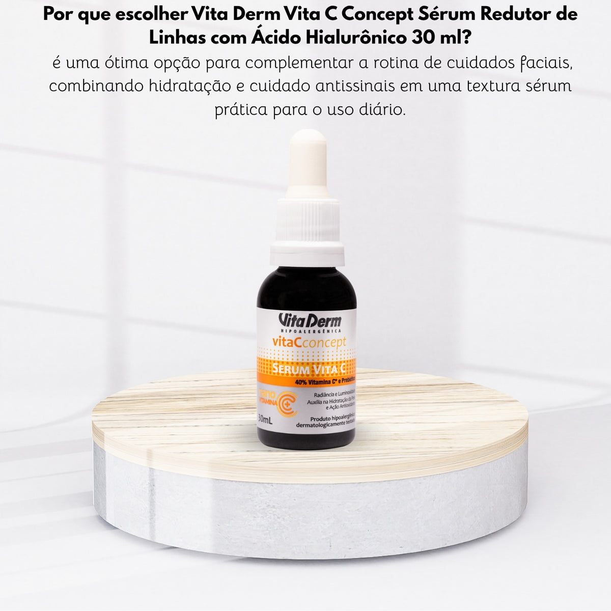 Vita Derm Vita C Concept Sérum Redutor de Linhas com Ácido Hialurônico 30 ml