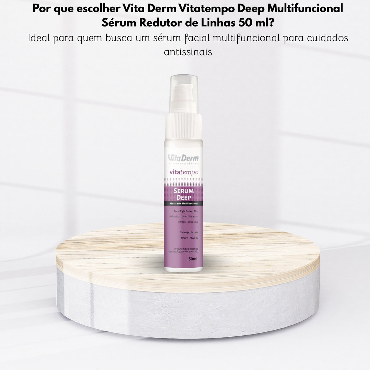 Vita Derm Vitatempo Deep Multifuncional Sérum Redutor de Linhas 50 ml