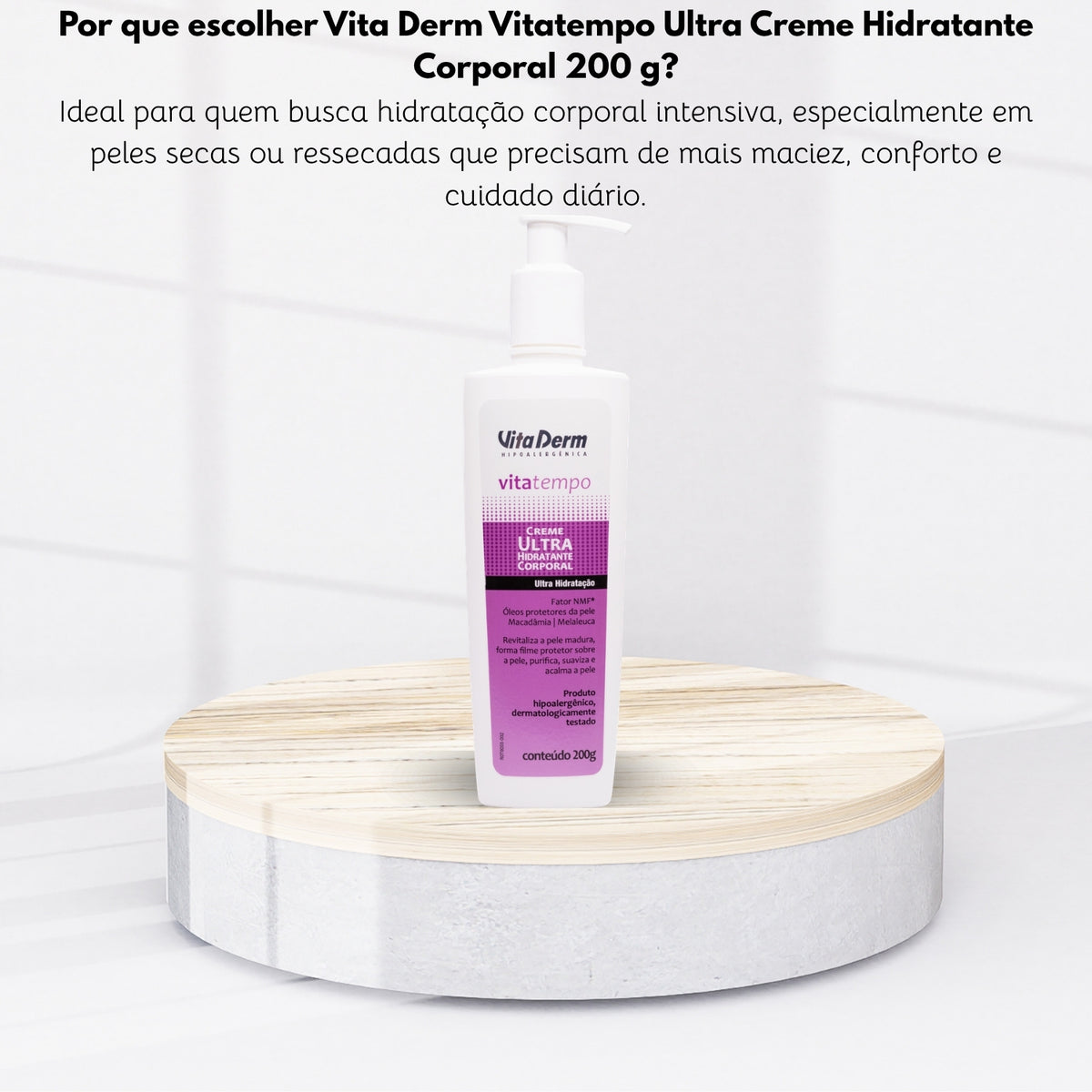 Vita Derm Vitatempo Ultra Creme Hidratante Corporal 200 g